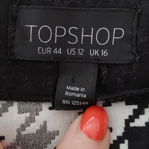 Topshop Skort Size 12 - Picture 6 of 8